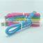 Factory price candy led usb cable,transparent jelly usb cable for iphone and Android