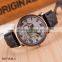 Fashion Map Roman Numerals Wristwatch Leather Bracelet Wrist Watch