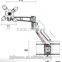 aluminum LCD Monitor Bracket Wall Mount