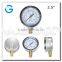 High quality stainless steel brass internal 2.5inch bottom entry pressure gauge