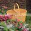 Natural Rattan Woven Fruits Picnic Basket With Cover