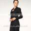 2014 Top Quality 100% wool Classic black one button ladies business suit design