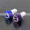 2015 High quality 5V 4.2A colorful Mini Dual USB Car Charger for mobile phone ,tablet