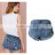 Wholesale 2016 Summer Fashion Women Ripped Beach Shorts Jeans Bottom Hem Roll Up Torn Destroyed Latest Ladies Hot Pants