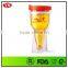 double wall 14oz bpa free wholesale plastic beer tumbler with lid