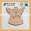 Cheap unfinished plywood laser cutting wooden angel gift for girls