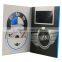 promotional 5 inch video brochure with usb port for business