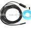 Portable mini diameter 7mm cable length 5m waterproof Flexible Digital car usb endoscope camera