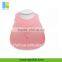 plain color silicone baby bandana bibs