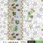 TJ-3666 Transparent emboossed tablecloth with golden & silver