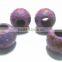 AAA Quality Copper Turquoise Faceted Handmade Big Hole Round Ball Beads