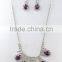 2015 high quality ruby gems necklace set