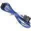 4 Pin IDE To LP4 Extension 45cm - Sleeved Cable Blue / Black