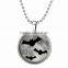 2016 Halloween hot sale Amazon silver chian photo jewelry glowing pendant bat necklace