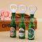 High Quality 3D Artificial Beer Bottle Opener Fridge magnet for Promotional Gifts