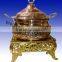 new brass plated handmade chafing dish for sale | 2016 metal made chafing dish