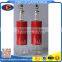 Glass oil vinegar set oil vinegar bottle with red metal coating