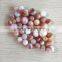drilled American pink shell beads