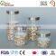 High quality food storage glass canning jar canisters with metal lid