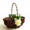 wholesale chinese wicker wedding decoration basket flower basekt