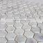 MM-CV246 Inexpensive decoration natural stone hexagon carrara marble mosaic tile