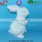 BSCI Audit Factory Easter Top Sale Ceramic Rabbit Figurines, White Porcelain Ceramic Rabbits