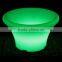 cheap plastic outdoor rechargeable led luminous flower pots