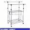 Folding aluminum clothes drying rack/space saver hanger