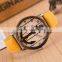 wholesale factory price free sample classical wristwatch leather strap men's watch