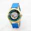 2017 round dial vogue women's sexy quartz watch with crystal diamond