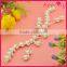 silver rhinestone chain flower decorative hair pin WHD-056