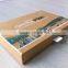 drawer structure custom kraft brown paper t shirt gift box