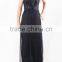 New Collection Black Maxi Evening Women Gown With Beading