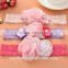Children 's three - color lace flower hair band lace baby headband baby hair ornaments wholesale