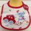 OEM or Stocked Infant Animal Waterproof Knitting Custom print bibs for baby