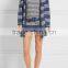Comfortable Slip On 100% Cotton Womens Loungewear with Attached Belt in Colorful Stripes