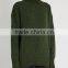 High Quality Custom High Neck Green Sweater Women 2017
