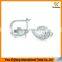 Jewelry Sterling Silver Cubic Zirconia Earring Water Droplets Brass Platinum