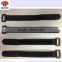 Nylon hook and loop cable ties/black double sided cable strap