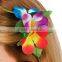 Hawaii Flower Necklaces Hula Lei Garland For Party Dance Plumeria Flower Lei Leaf Shape