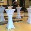 round base cocktail table cover spandex stretch tablecloths