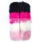 SJ206-01 Combined Colorful Lamb Fur Vest Mongolian from China Real Fur Vest for Women 2016
