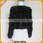 2015 new elegant women's short coats round collar design sheep lamb winter coats