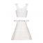 puffy bandage dress set short white bandage skirt