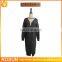 High Quality Black Long Knitted Sweater Side Split Women Cardigan without button