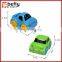 Cheap plastic candy tube toy with pull back car