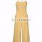 Beige Cotton Jumpsuit