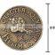personal design alloy metal country coins silver gold plating coins factory
