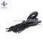 Custom high quality polyester material cheap shoelace with wax