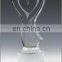 Heart Shaped Competitions Crystal Glass Trophies